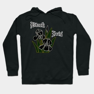 Black iris – Gothic flowers Hoodie